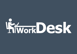 work desk logo example