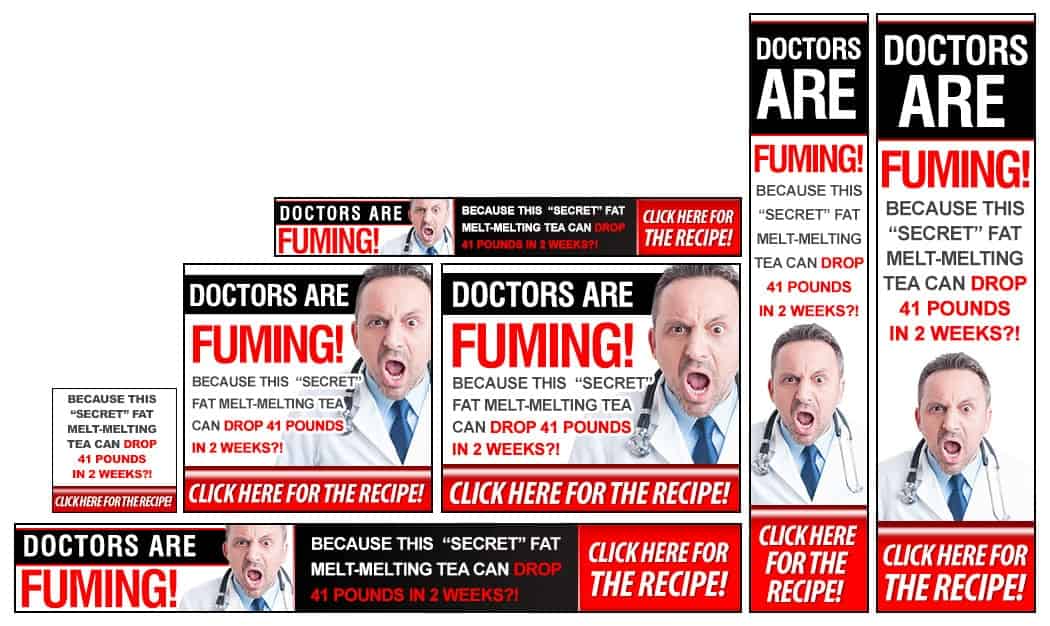 angry doctor banner set example