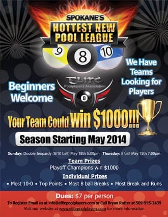 pool club flyer design
