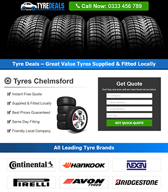 Landing Page Example for Car Tires