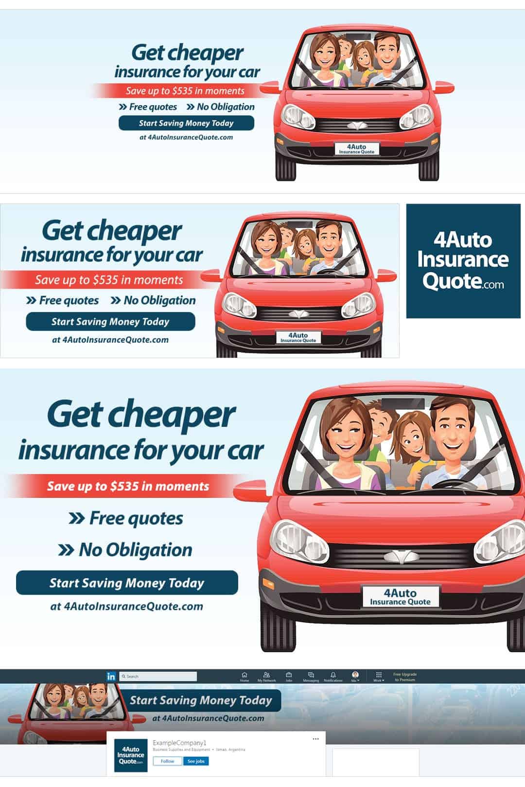 Car Insurance Social Media Package Example