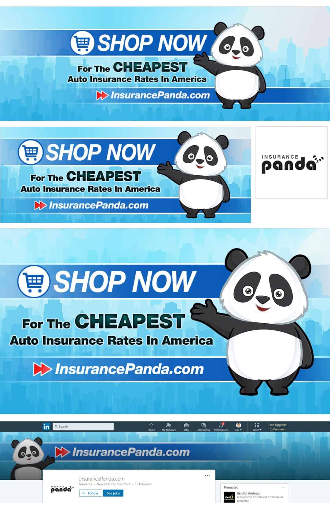 Social Media Package Example for Insurance Panda