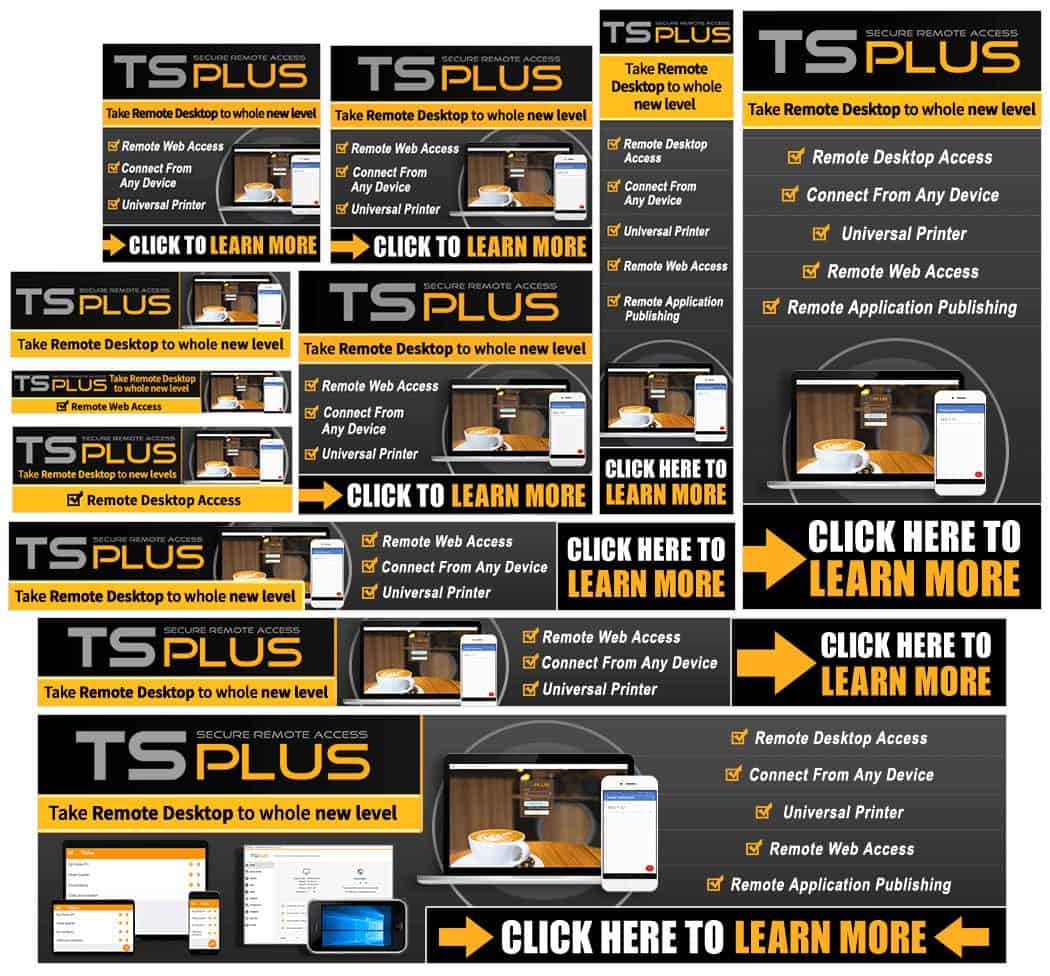 TSPlus APP Banners Set For Google