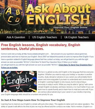 English Teaching Wordpress Website